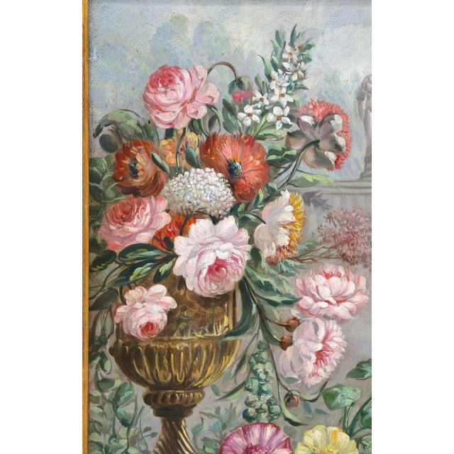 1990s Vittorio Landi, Floral Still Lifes, Oil Paintings, 1990, Framed, Set of 2 For Sale - Image 5 of 18