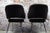 Set of 2 dining chairs in dark brown wool upholstery. with a chrome base. Can also be used as armchairs due to the...