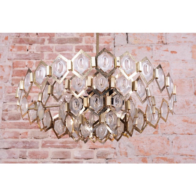 Mid-Century Modern Mid-Century Czech Chandelier attributed to J. Bejvl for Kamenický Šenov, 1960s For Sale - Image 3 of 12