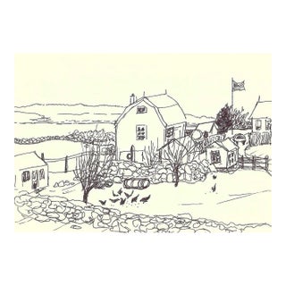 Robert Angeloch Greenport New York Drawing For Sale