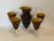Mid-Century Modern Vintage Handcrafted Art Heavy Glass Murano Style Leopard Pitcher With 4 Goblets For Sale - Image 3 of 12