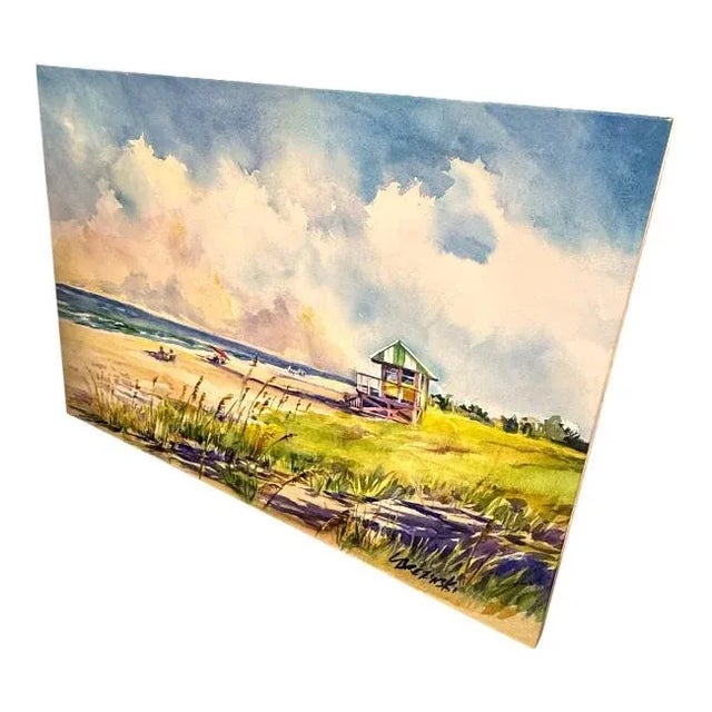 Coastal Paceful Retreat, Canvas Giclee by Lois Brezinski For Sale - Image 3 of 6