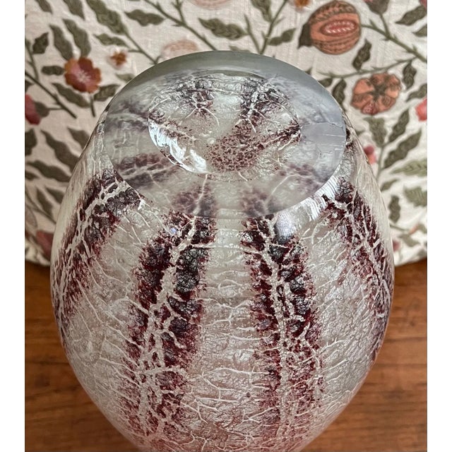 Burnt Orange Set of 3, 20th Century Studio Art Glass Vases For Sale - Image 8 of 11