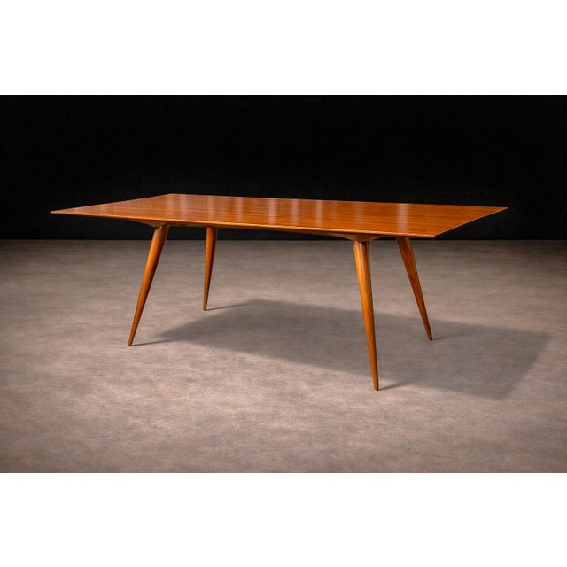 1950s Dining Table in Caviuna, Ernesto Hauner for Mobilinea, 1950s For Sale - Image 5 of 12