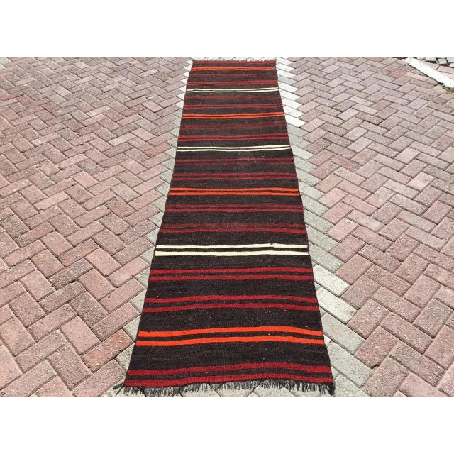 Bohemian Kilim Runner - 31.5" X128" For Sale - Image 10 of 10