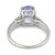 Mid 20th Century Gia 3.05 Carat No Heat Purple Sapphire Diamond Ring, Size 7 For Sale In Los Angeles - Image 6 of 7