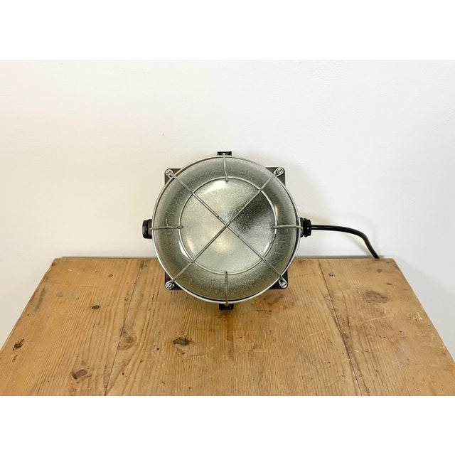 Industrial Brown Industrial Bakelite Wall or Ceiling Light, 1970s For Sale - Image 3 of 12