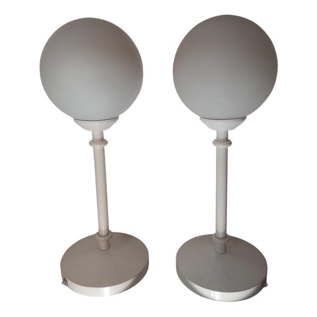 Vintage Table Lamps by Max Bill for Temde, 1960s, Set of 2 For Sale