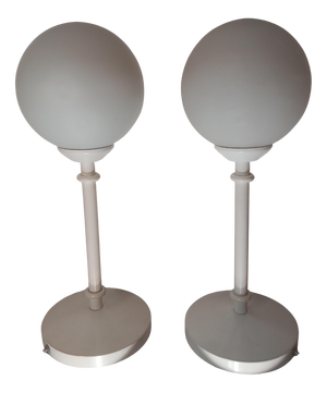 Vintage Table Lamps by Max Bill for Temde, 1960s, Set of 2
