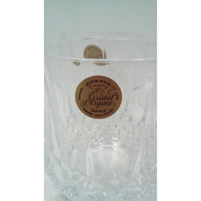 French Crystal Rock Glasses - Set of 4 For Sale - Image 4 of 4