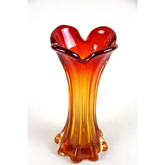 Mid-Century Murano Glass Vase, Italy, 1960s For Sale - Image 3 of 15