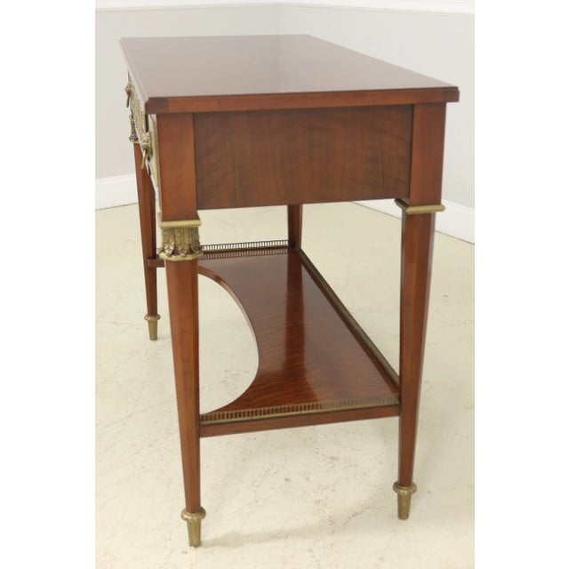 John Widdicomb Neoclassical Mahogany Server Console Table For Sale - Image 10 of 12