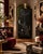 Early 20th-century Italian corner cabinet, featuring a hand-painted cat by artist Massimo Modula. Early 20th-century...