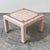 Gold Postmodern Pink Marble Coffee Table with Brass Inlay, Italy, 1980s For Sale - Image 8 of 8