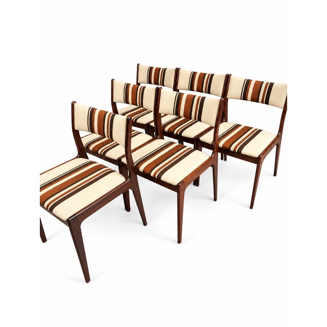 Vintage Danish Dining Chairs by Johannes Andersen for Uldum Møbelfabrik, 1960s, Set of 6 For Sale - Image 6 of 6