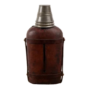 Vintage Leather Clad Flask