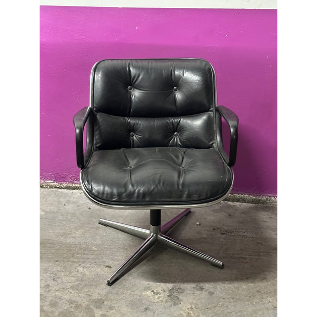 First Edition Armchair by Charles Pollock for Knoll Inc / Knoll International, 1960s For Sale - Image 3 of 7