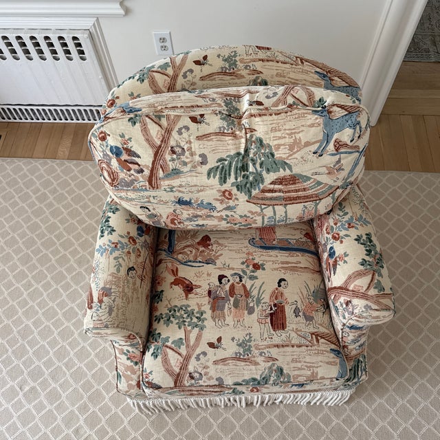 Tan Pair of Century Furniture Swivel Chairs For Sale - Image 8 of 10