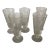 1940s Etched Vintage Juice Glasses- Set of 5 For Sale