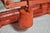 Terra Cotta Antique Fairbanks Cast Iron Balance Scale With Hand-Painted Floral Pan For Sale - Image 8 of 9