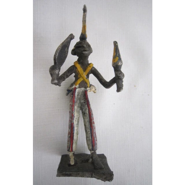 Akan Ashanti African Metal Figures, S/3 For Sale - Image 9 of 9