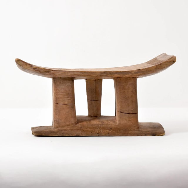 Wood Early 20th Century Asante Dwa Wood Stool Throne Ghana For Sale - Image 7 of 7
