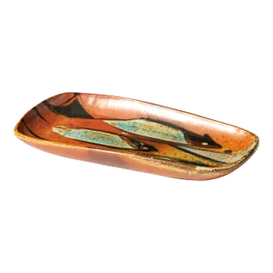 Vintage Studio Pottery Bowl With Fish Design