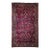Vintage Manchester Kashan Gallery Rug, Hand-Knotted Wool, Geometric Pattern, 6x12, Crimson Red & Blue For Sale