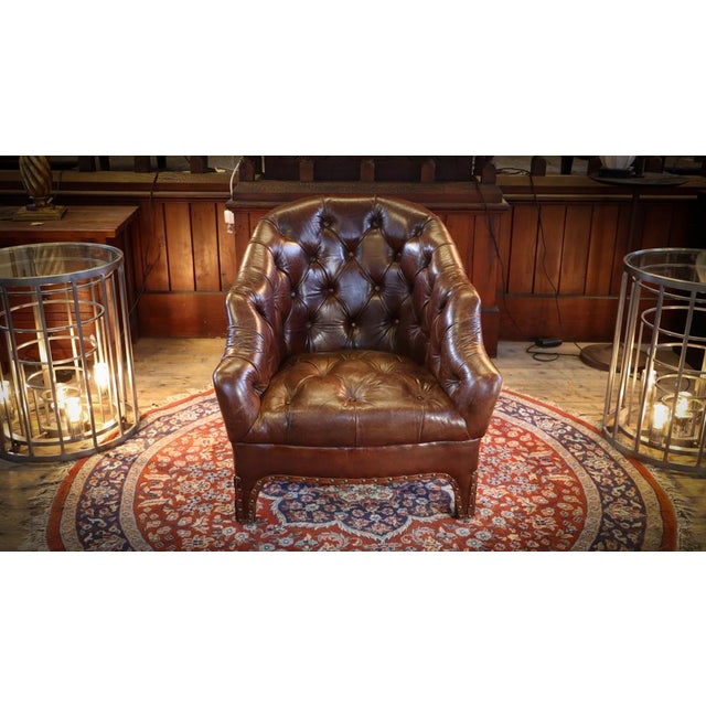 Brown Branco Library Armchair in Tan Leather from Timothy Oulton, 2010s For Sale - Image 8 of 18