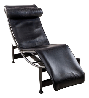LC 4 Chaise Lounge in Leather by Le Corbusier for Cassina