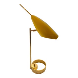 Italian 1970s Enameled Adjustable Table Lamp For Sale