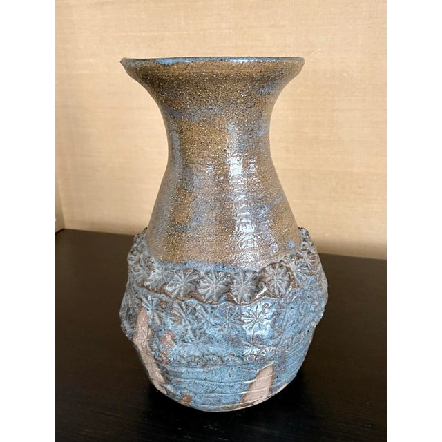 Large Vintage 1970s Ceramic Vase For Sale - Image 4 of 10