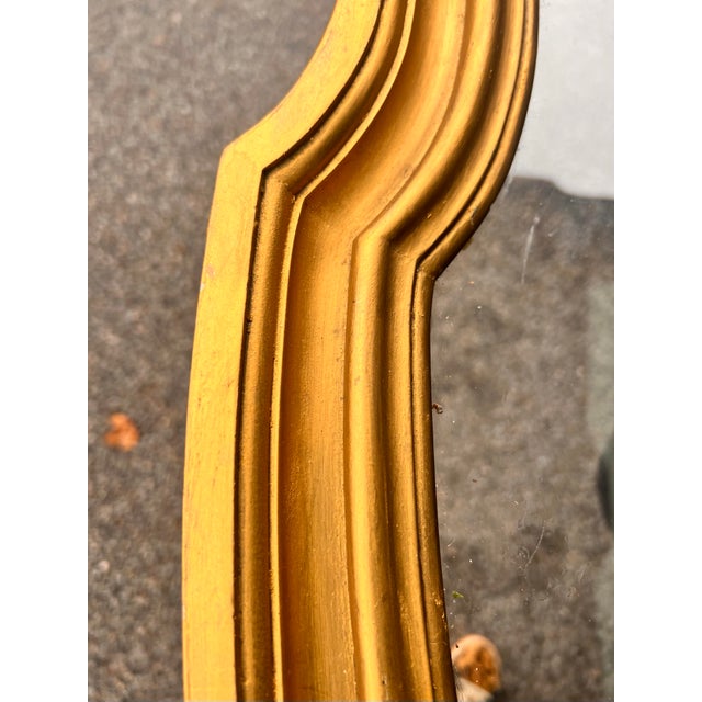 Mid 20th Century Vintage Italian Hollywood Regency Style Black and Gold Glass Top Coffee Table by Weiman For Sale - Image 5 of 7