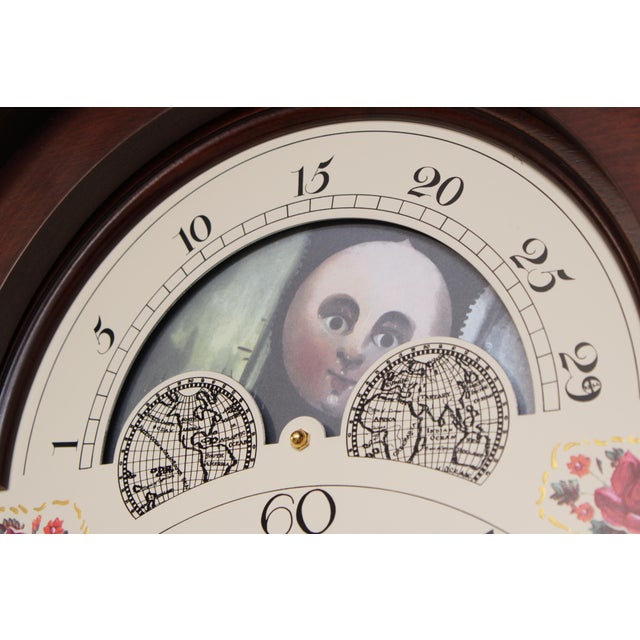 Wood Stickley Colonial Williamsburg Mahogany Grandfather Clock For Sale - Image 7 of 18