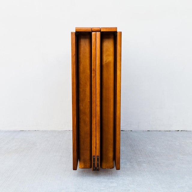 Wood Signed Bruno Mathsson "Maria" Folding Flap Teak Expandable Dining Table, 1960s For Sale - Image 7 of 18