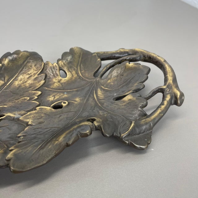 Large Brass Shell Plate, Germany, 1970s For Sale - Image 6 of 14