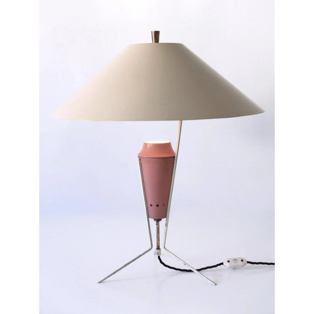 Mid-Century Modern Large Mid-Century Modern German Table Lamp, 1950s For Sale - Image 3 of 18