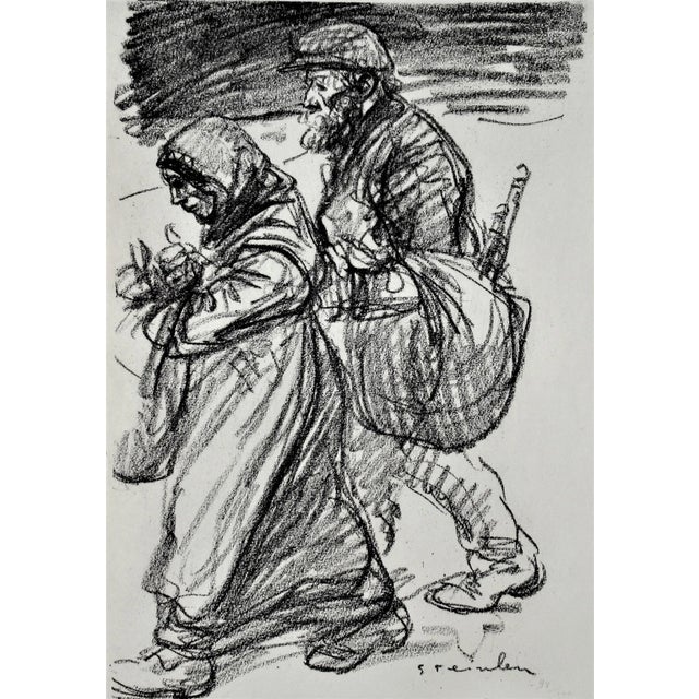 Artist: Theophile Alexandre Steinlen (Swiss, 1859-1923) Title: Evacues Year: 1916 Medium: Lithograph Edition: Numbered...