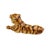 Mid-Century Modern Mid Century Modern Ceramic Lion Figurine in Brown For Sale - Image 3 of 6