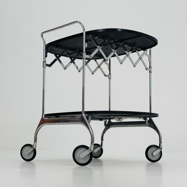 Black Gastone Dolly Trolley Bar Cart by Antonio Citterio and Oliver Low for Kartell For Sale - Image 3 of 11