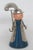 Pair of 2 Wood and Metal Folk Art Figurines Couple With Umbrella and Cane 4871b For Sale In Miami - Image 6 of 13