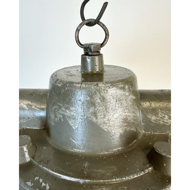 1960s Industrial Cast Aluminium Cage Pendant Light, 1960s For Sale - Image 5 of 18