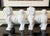 Mid-Century Japanese Blanc De Chine Porcelain Standing Foo Dogs - Pair For Sale - Image 4 of 12