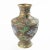Metal Vintage Japanese Bronze Champleve Vase With Ornate Handles For Sale - Image 7 of 11