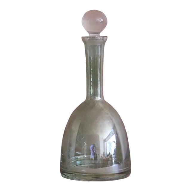 Modern Green Glass Decanter For Sale