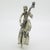 Vintage Italian Genuine Silver Cellist Large Figurine from Arezzo Toscane, 1970s For Sale - Image 4 of 18