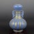 This Chinese Vintage Porcelain Vase from the Qing Dynasty features a Qianlong mark and a stunning blue ground with gold...