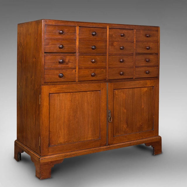 1850s Antique Victorian English Walnut Butler's Cabinet For Sale - Image 13 of 13