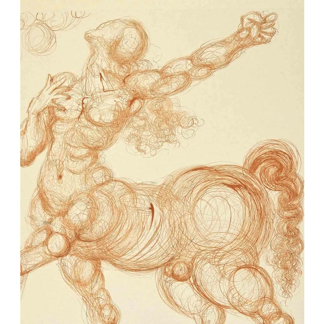 The Centaur is a woodcut print realized in 1963 for a series illustrating the Medieval poem of the "Divine Comedy" by...