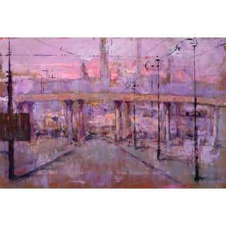 Renato Criscuolo, Periferia Cityscape, Oil on Canvas, 2009 For Sale